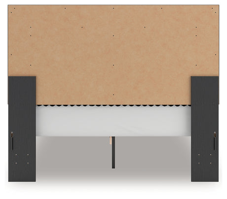 Zuraleus Black Queen Upholstered Bed, Dresser, Mirror and Nightstand - Ornate Home