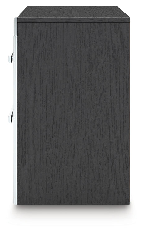 Zuraleus Black Queen Upholstered Bed, Dresser, Mirror and Nightstand - Ornate Home