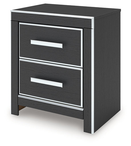 Zuraleus Black Queen Upholstered Bed, Dresser, Mirror and Nightstand - Ornate Home
