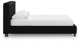 Zuraleus Black Queen Upholstered Bed, Dresser and Mirror (Online Special Price) - Ornate Home
