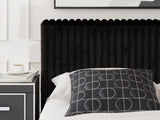 Zuraleus Black Queen Upholstered Bed (Online Special Price) - Ornate Home