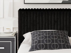 Zuraleus Black Queen Upholstered Bed - Ornate Home