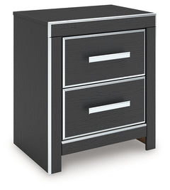 Zuraleus Black Queen Upholstered Bedroom Set with Dresser and Nightstand - Ornate Home