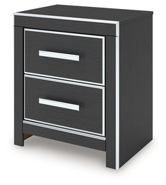 Zuraleus Black Queen Upholstered Bedroom Set with Dresser and Nightstand - Ornate Home