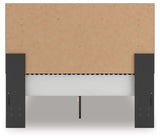 Zuraleus Black Queen Upholstered Panel Platform Bed (Online Special Price) - Ornate Home