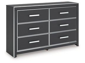Zuraleus Black Six Drawer Dresser (Online Special Price) - Ornate Home