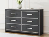 Zuraleus Black Six Drawer Dresser (Online Special Price) - Ornate Home