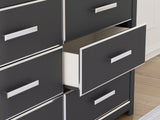 Zuraleus Black Six Drawer Dresser (Online Special Price) - Ornate Home