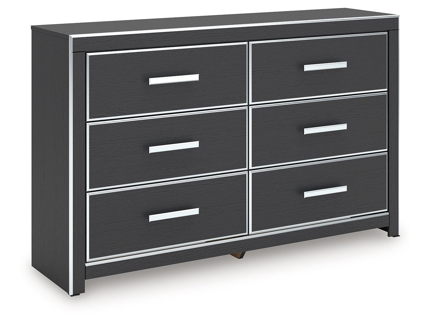 Zuraleus Black Six Drawer Dresser - Ornate Home