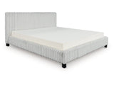 Zuraleus Gray King Upholstered Bed (Online Special Price) - Ornate Home