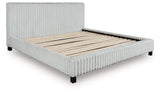 Zuraleus Gray King Upholstered Bed (Online Special Price) - Ornate Home