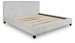 Zuraleus Gray King Upholstered Bed - Ornate Home