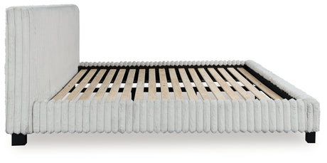 Zuraleus Gray King Upholstered Bed - Ornate Home