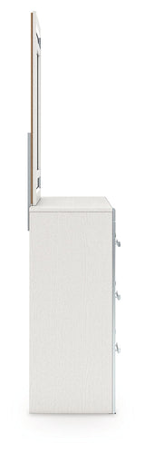 Zuraleus White Dresser and Mirror (Online Special Price) - Ornate Home
