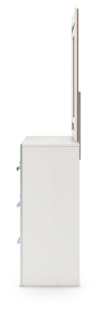 Zuraleus White Dresser and Mirror - Ornate Home