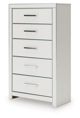 Zuraleus White Five Drawer Chest - Ornate Home