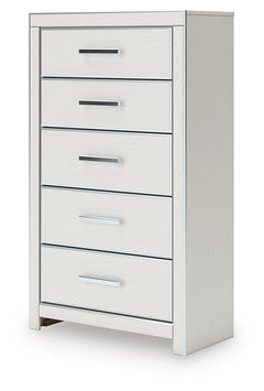 Zuraleus White Five Drawer Chest - Ornate Home