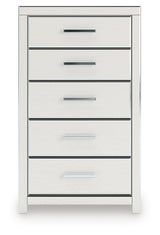 Zuraleus White Five Drawer Chest - Ornate Home