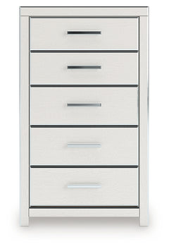 Zuraleus White Five Drawer Chest - Ornate Home