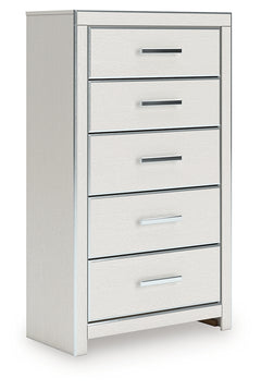 Zuraleus White Five Drawer Chest - Ornate Home