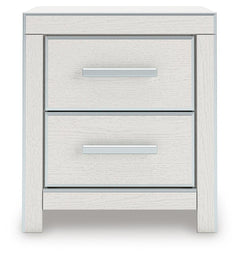 Zuraleus White King Upholstered Panel Bed, Dresser, Mirror and Nightstand - Ornate Home