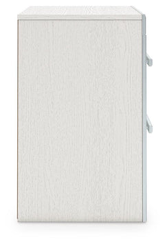 Zuraleus White King Upholstered Panel Bed, Dresser, Mirror and Nightstand - Ornate Home