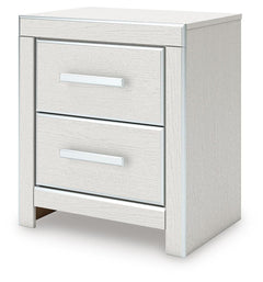 Zuraleus White King Upholstered Panel Bed, Dresser, Mirror and Nightstand - Ornate Home