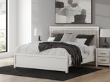 Zuraleus White King Upholstered Panel Bed (Online Special Price) - Ornate Home