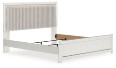 Zuraleus White King Upholstered Panel Bed - Ornate Home