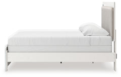 Zuraleus White King Upholstered Panel Bed - Ornate Home