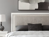 Zuraleus White King Upholstered Panel Bed - Ornate Home