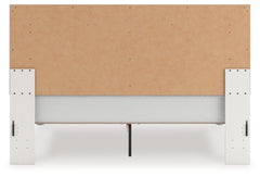Zuraleus White King Upholstered Panel Platform Bed - Ornate Home