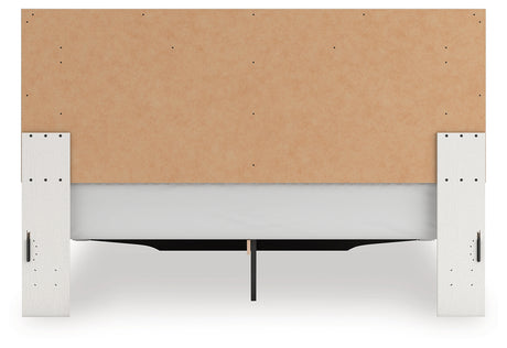 Zuraleus White King Upholstered Panel Platform Storage Bed - Ornate Home