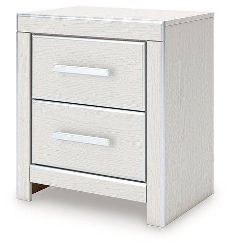 Zuraleus White Queen Storage Bedroom Set with Dresser, Mirror and Nightstand - Ornate Home