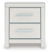 Zuraleus White Queen Upholstered Panel Bed, Dresser, Mirror and Nightstand (Online Special Price) - Ornate Home