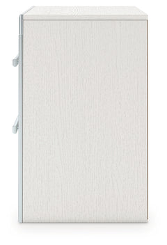 Zuraleus White Queen Upholstered Panel Bed, Dresser, Mirror and Nightstand - Ornate Home