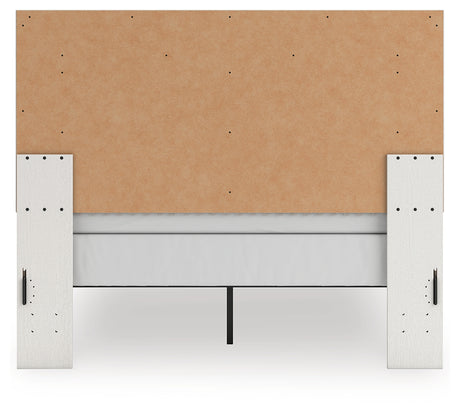 Zuraleus White Queen Upholstered Panel Bed, Dresser and Mirror - Ornate Home