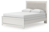 Zuraleus White Queen Upholstered Panel Bed (Online Special Price) - Ornate Home