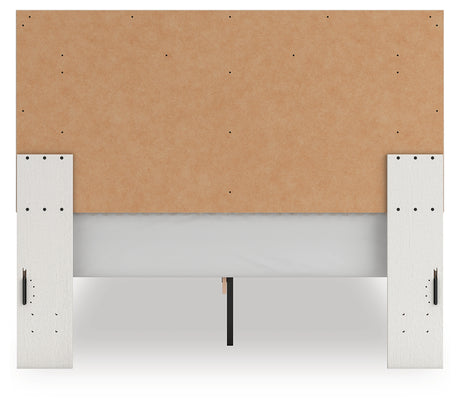 Zuraleus White Queen Upholstered Panel Platform Bed - Ornate Home