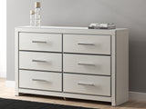 Zuraleus White Six Drawer Dresser - Ornate Home