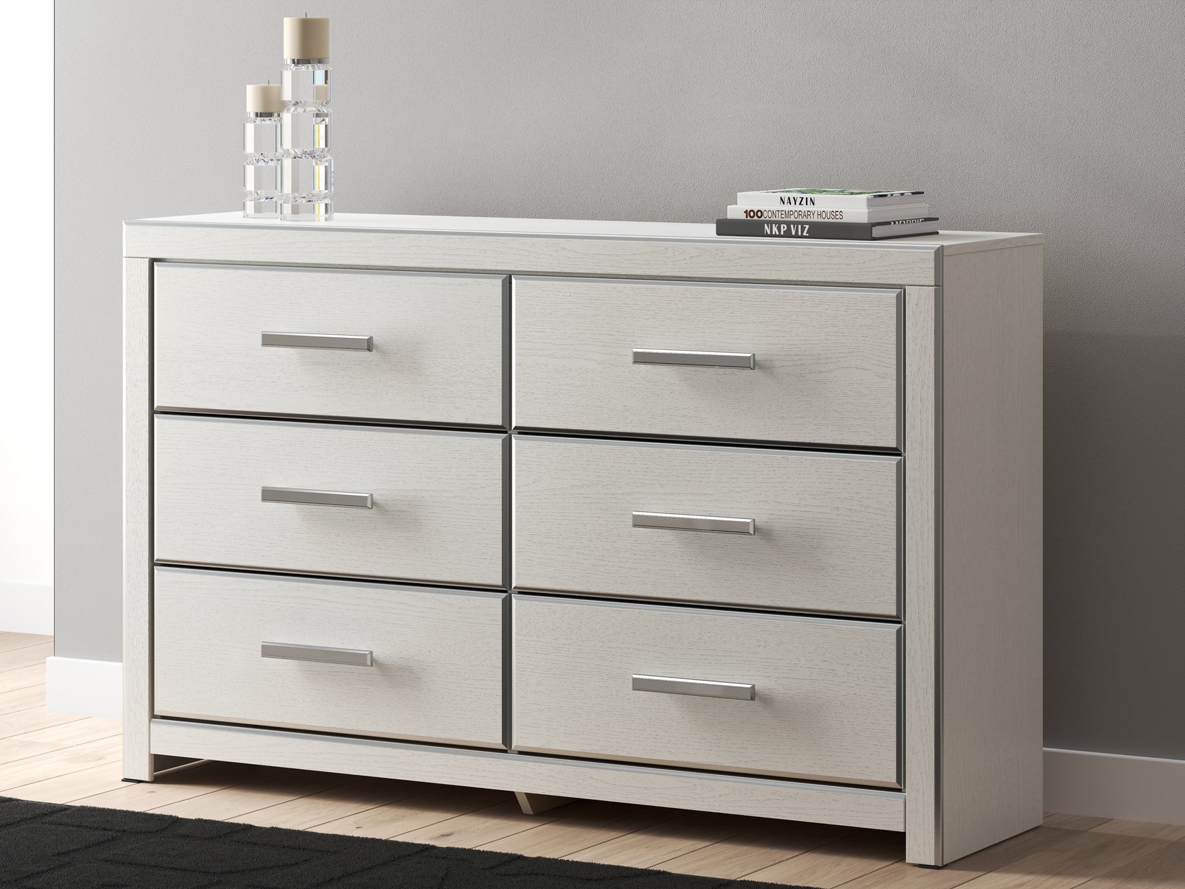 Zuraleus White Six Drawer Dresser - Ornate Home