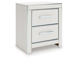 Zuraleus White Two Drawer Night Stand (Online Special Price) - Ornate Home