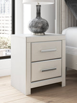 Zuraleus White Two Drawer Night Stand (Online Special Price) - Ornate Home