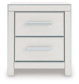 Zuraleus White Two Drawer Night Stand (Online Special Price) - Ornate Home
