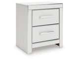 Zuraleus White Two Drawer Night Stand - Ornate Home