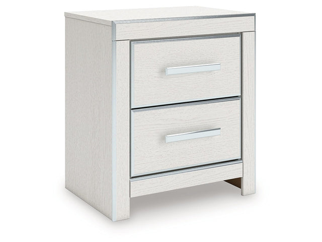 Zuraleus White Two Drawer Night Stand - Ornate Home