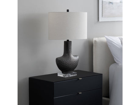 Zuri Oyster/Natural Table Lamp - Ornate Home