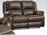 Zuriel Motion Loveseat in Brown 52281 - Ornate Home