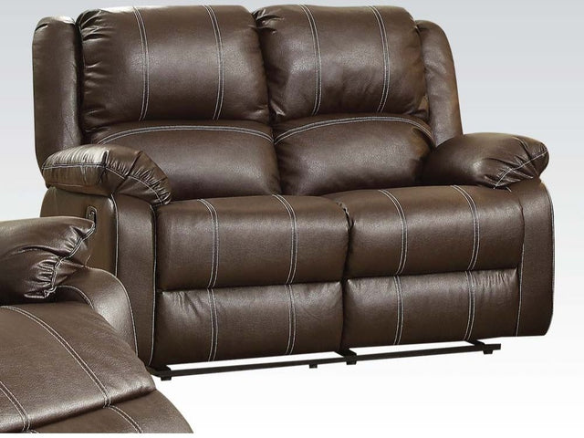 Zuriel Motion Loveseat in Brown 52281 - Ornate Home