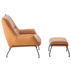 Zusa Sandstone Accent Chair & Ottoman - Ornate Home